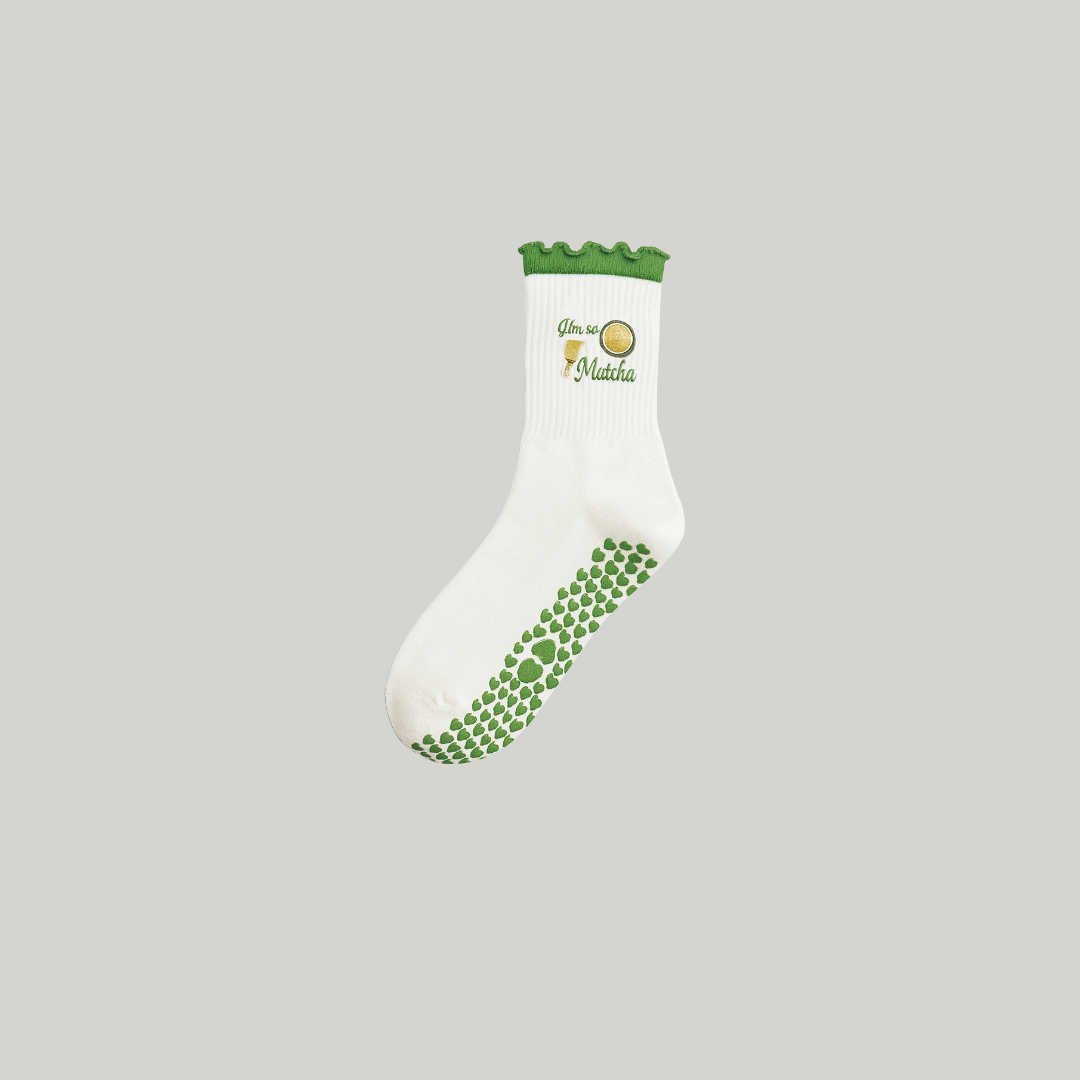 Matcha Lover Grip Socks